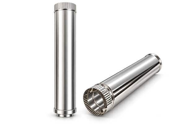 double wall end-cap flue pipe 1000mm long