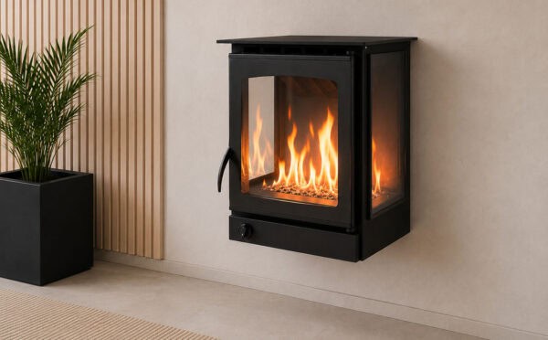 Wall Mounted vented Gas fireplace