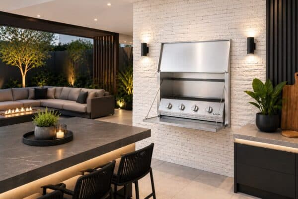 Entertainer 4-burner built in gas