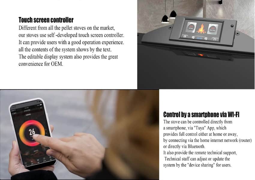 wifi remote for pellet stove LAVA FIRES